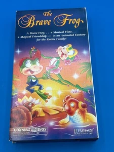 Vintage 1994 The Brave Frog Cartoon VHS Tape Movie Rated G Hemdale - Picture 1 of 3