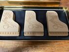 Liberace Collectors Sandalwood Piano Shaped French Milled Bar Soap - 3pc Box Set