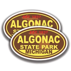 ALGONAC STATE PARK DECAL Michigan 2 Stickers Bogo Car Window - Picture 1 of 1