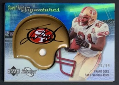2007 Sweet Spot Frank Gore AUTO Signatures #/99 Blue San Francisco 49ers - Image 1 of 2