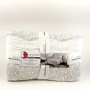 Tahari Full / Queen 100% Cotton Handmade Quilt 90" x 92" New - Picture 1 of 5