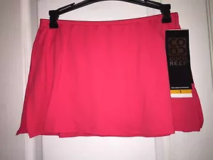 NWT $70 COCO REEF Classic Solids Coral Bikini Skirted Swimsuit Bottom Women's S - Picture 1 of 6
