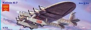 Mikro Mir 72-015 - 1/72 - Kalinin K-7 Experimental multi-purpose aircraft 338 mm - Picture 1 of 12