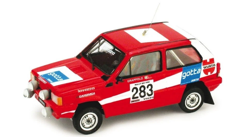 Brumm FIAT PANDA N.283 RALLY DEI VINI 1981 N.283 TRANSKIT ARENA MODELLI 1:43 - Immagine 1 di 1