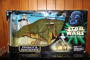 STAR WARS POWER OF THE FORCE DEWBACK AND SANDTROOPER NEW Read Description - Picture 1 of 7