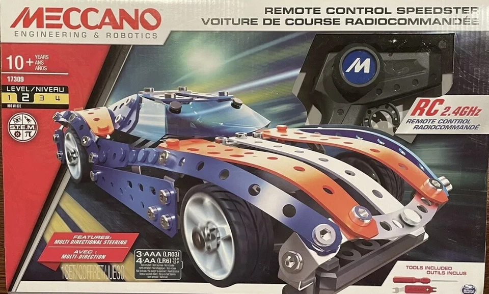 Meccano Remote Control Speedster Building Set 6973