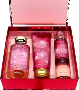 Set in scatola 3 pezzi CHAMPAGNE TOAST Love Bath & Body Works crema nebbia gel doccia - Foto 1 di 13
