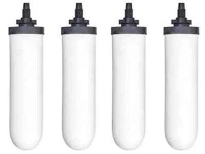 British Berkefeld Super Sterasyl Ceramic Water Filters 4 PK Fits Berkey Systems - Picture 1 of 19