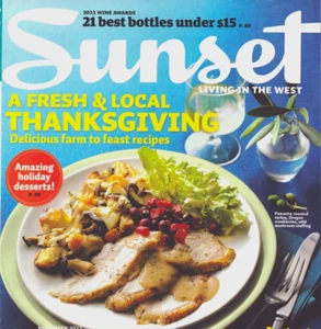 Sunset Magazine Western Living November 2011 Thanksgiving Farm to Feast Holiday - Picture 1 of 5