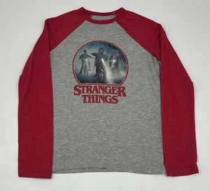Stranger Things Tshirt For Youth Half Sleeve Size Large Red And Gray - Picture 1 of 7