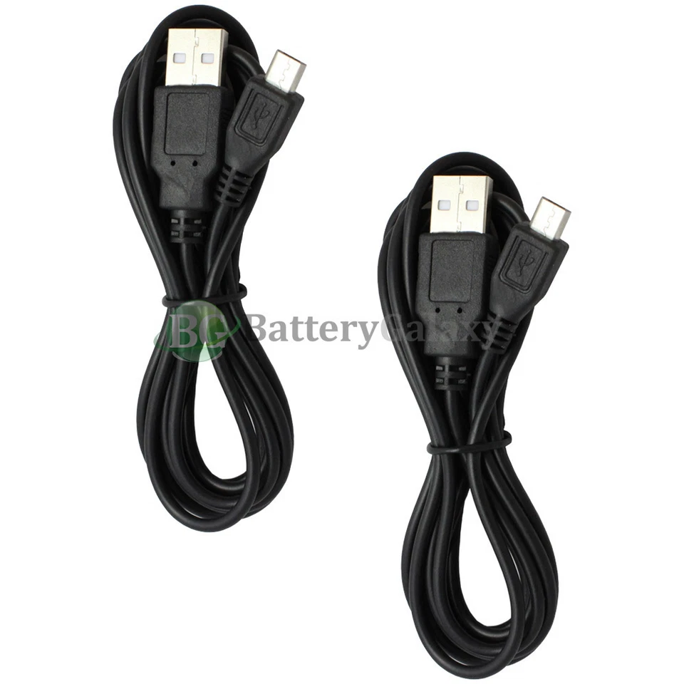 2 Micro USB 6FT Charger Cable for Android Phone ZTE Avid Plus Blade V7 Sonata 3 - Image 1 of 4