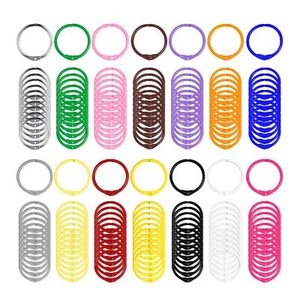 Lot de 140 anneaux de reliure 30 mm en métal multicolores pour scrapbooking a... - Afbeelding 1 van 7