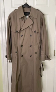 Vintage London Fog Taupe Trench Coat Size 40 Long WAS $195 - Picture 1 of 4