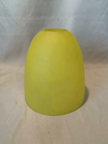 Yellow Vintage Art Deco Glass Shade Nice! Cover