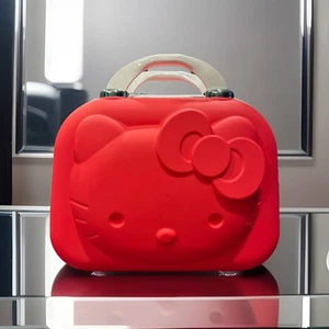 NEW Red Hello Kitty Travel Case W/suitcase Strap Makeup Case Bag Organizer - Picture 1 of 4
