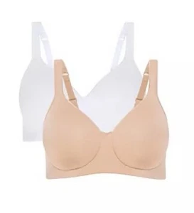 Jockey Forever Fit Full Coverage Bra 2 Pack Size XL - Picture 1 of 1