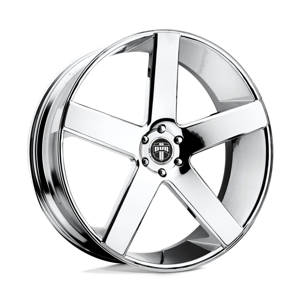 22x8.5 DUB S115 BALLER CHROME PLATED Wheel 5x4.5 (38mm) - Image 1 of 4