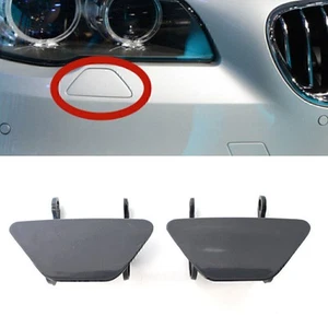 Cubierta de tapa de arandela de faros de parachoques para BMW 535i F10 F18 2011-2013 2 piezas - Imagen 1 de 9