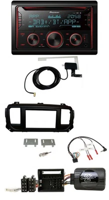 Pioneer 2DIN Lenkrad DAB USB CD Bluetooth Autoradio für Toyota Proace Citroen Ju - Bild 1 von 4