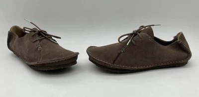 Zapatos Oxford Clarks Originales Faraway Field Para Mujer Talla 9 Marrón Gamuza Sin usar, en caja Crepé Foto 1 de 4