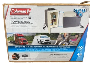 COLEMAN PowerChill Car Cooler 16 Qt THERMO-ELECTRIC 6216 6215 - Vintage - Picture 1 of 4
