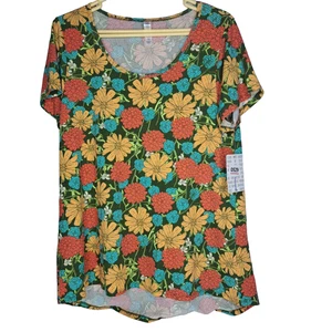 Neu mit Etikett LuLaRoe Classic T Large wunderschönes geblümtes Einhorn neu mit Etikett Rarität selten - Bild 1 von 5