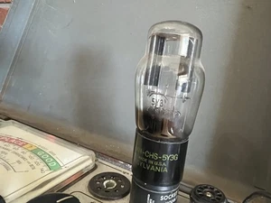 Sylvania JAN-CHS-5Y3G Tube * 5Y3G * Tube * EICO 666 Tested * - Picture 1 of 3