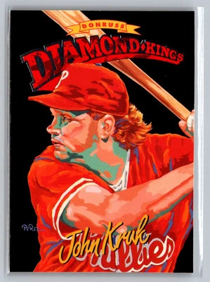 1994 Donruss #DK-9 John Kruk Diamond Kings - Image 1 of 2