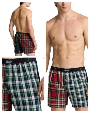 NWT Mens Small (28-30") Green Plaid Polo Ralph Lauren Woven Boxer 100% Cotton - Image 1 of 4