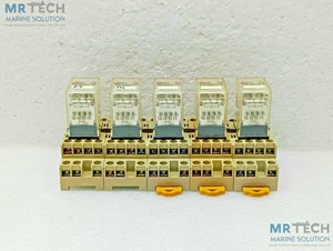 Omron MY4 220/240VAC Miniature Power Relay With Base ( Lot Of 5 Pcs) - Picture 1 of 7