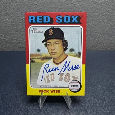 Autógrafo Topps Heritage High Number Rick Wise Real One 2024 Foto 1 de 3