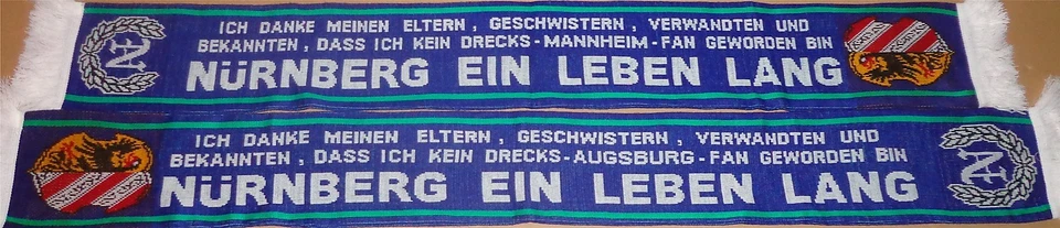 Nürnberg Eishockey Schal Motiv 1 blau-weiss+ neu +100 % Acryl+ Fan Ultra Kurve