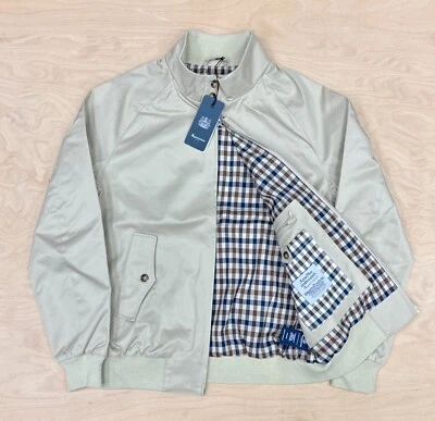 Chaqueta Harrington AQUASCUTUM Active Archival Beige Aqua Plus Forro a Cuadros Foto 1 de 3