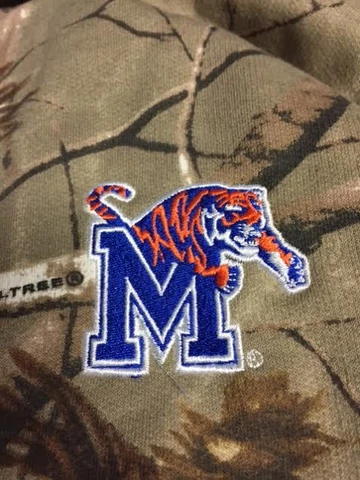Memphis Tigers Realtree Camo Full Zip Hooded Sweatshirt Cover