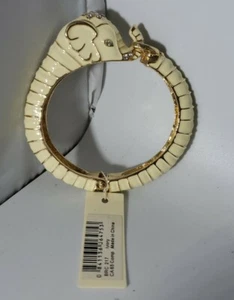 Elephant bracelet Off White Enamel New with Tags  - Picture 1 of 9