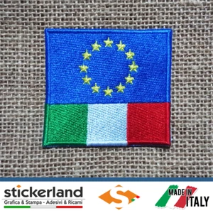 Toppa Patch Bandiera Europa - Europea - Italia - Tricolore con velcro - Toppe - Foto 1 di 1