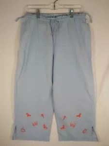 Pigiama donna taglia M MIXIT blu pastello comodo pantalone lounge libellula farfalla - Foto 1 di 11