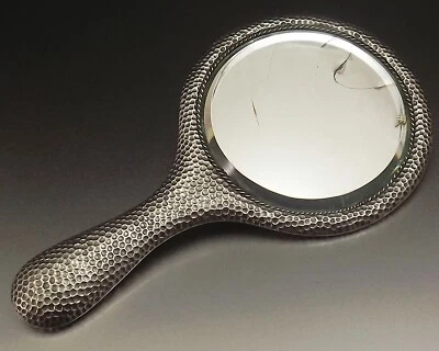 GRAND MIROIOR FACE A MAIN EN ARGENT MASSIF CHESTER ANGLETERRE XVIII° SIECLE   - Photo 1/4