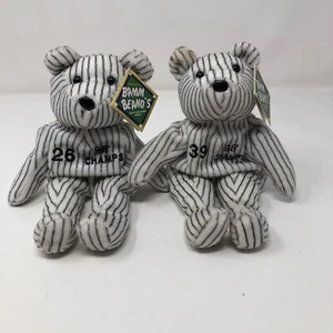 VTG Yankees ‘98 World Seeies Plush Lot (2) Darryl Strawberry Orlando Hernandez - Picture 1 of 8