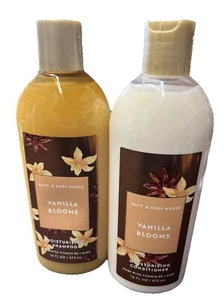 2 Pc Set Bath & Body Works Vanilla Blooms Moisturizing Shampoo & Conditioner - Picture 1 of 7