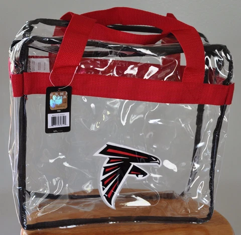 Atlanta Falcons CLEAR Messenger Tote Bag Purse - Meets Stadium Security Reqs Cover