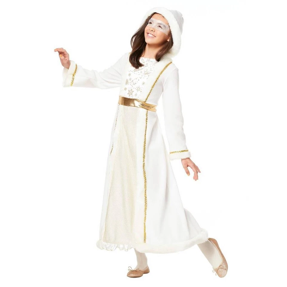 Niñas Objetivo Reina de las Nieves Princesa Halloween Disfraz Capucha Talla Pequeña 4/6 Med 7/8 Nuevo con Etiquetas Foto 1 de 1