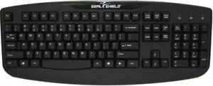 Seal Shield, Washable TRUETYPE Keyboard Black - Picture 1 of 1