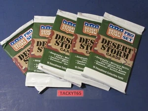 1991 PRO SET DESERT STORM TRADING CARDS LOT OF (5) UNOPENED PACKS - Picture 1 of 1