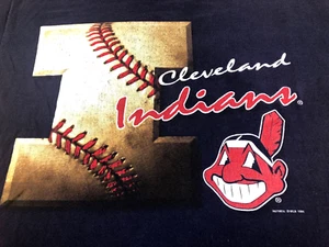 Vintage 1996 Cleveland Indians Chief Wahoo Kurzarm T-Shirt Herren M Trikot - Bild 1 von 4