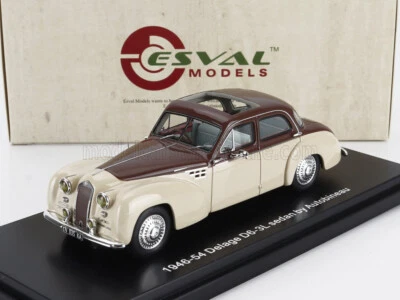 DELAGE D6-3L AUTOBINA berlina dal 1948 al 1/43 ESVAL MODEL EMEU43029D - Immagine 1 di 2