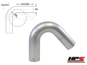 HPS 4.5" 114mm OD 135 Degree Bend 6061 Aluminum Elbow Tube Pipe 15 Gauge 6" CLR - Picture 1 of 1