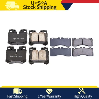 Pastillas de freno de cerámica limpias delanteras y traseras Power Stop para Lexus LS460 2010 2011-2013 Foto 1 de 4