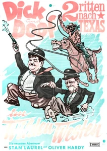 Dick und Doof im Wilden Westen ORIGINAL A2 Kinoplakat Stan Laurel / Oliver Hardy - Bild 1 von 1