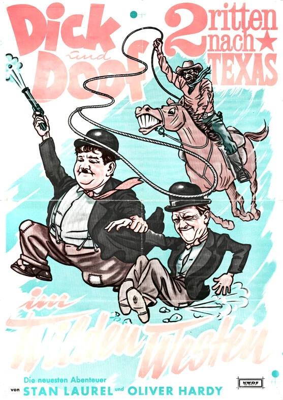 Dick und Doof im Wilden Westen ORIGINAL A2 Kinoplakat Stan Laurel / Oliver Hardy - Bild 1 von 1